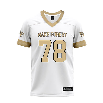 Wake Forest - NCAA Football : Jack Hines - White Premium Football Jersey-0