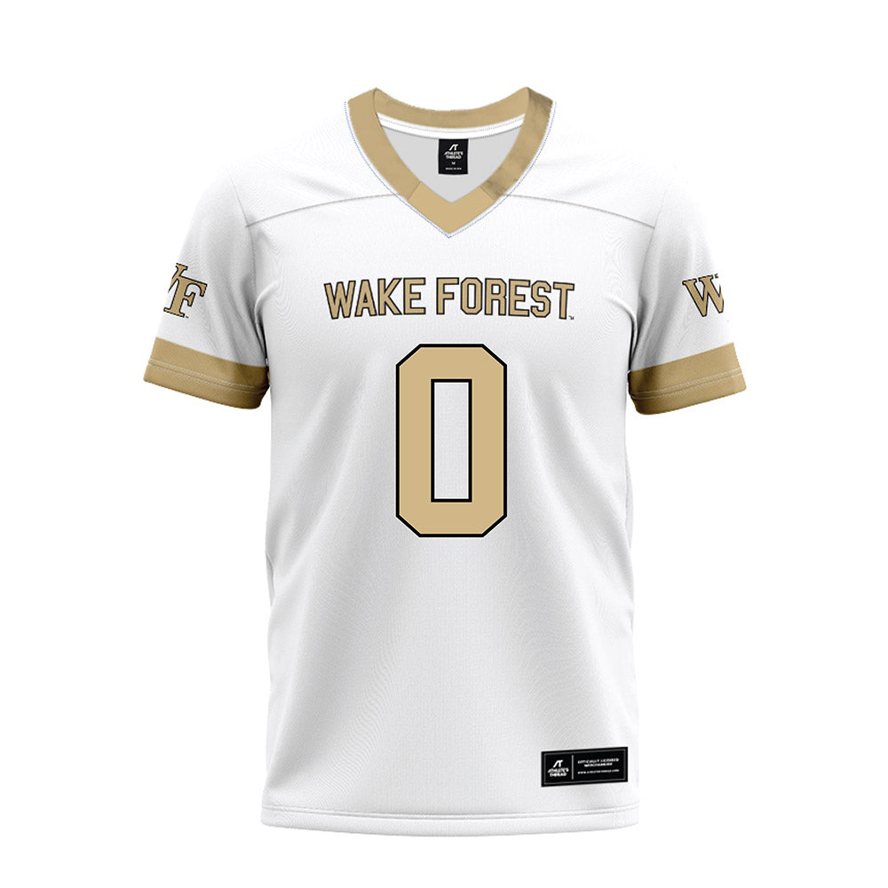 Wake Forest - NCAA Football : Ethan Hyams - White Premium Football Jersey-0