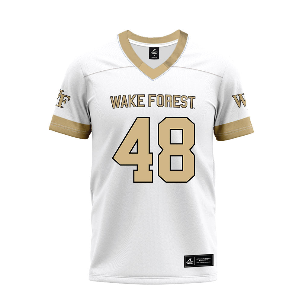 Wake Forest - NCAA Football : Ryan Harrington - White Premium Football Jersey-0