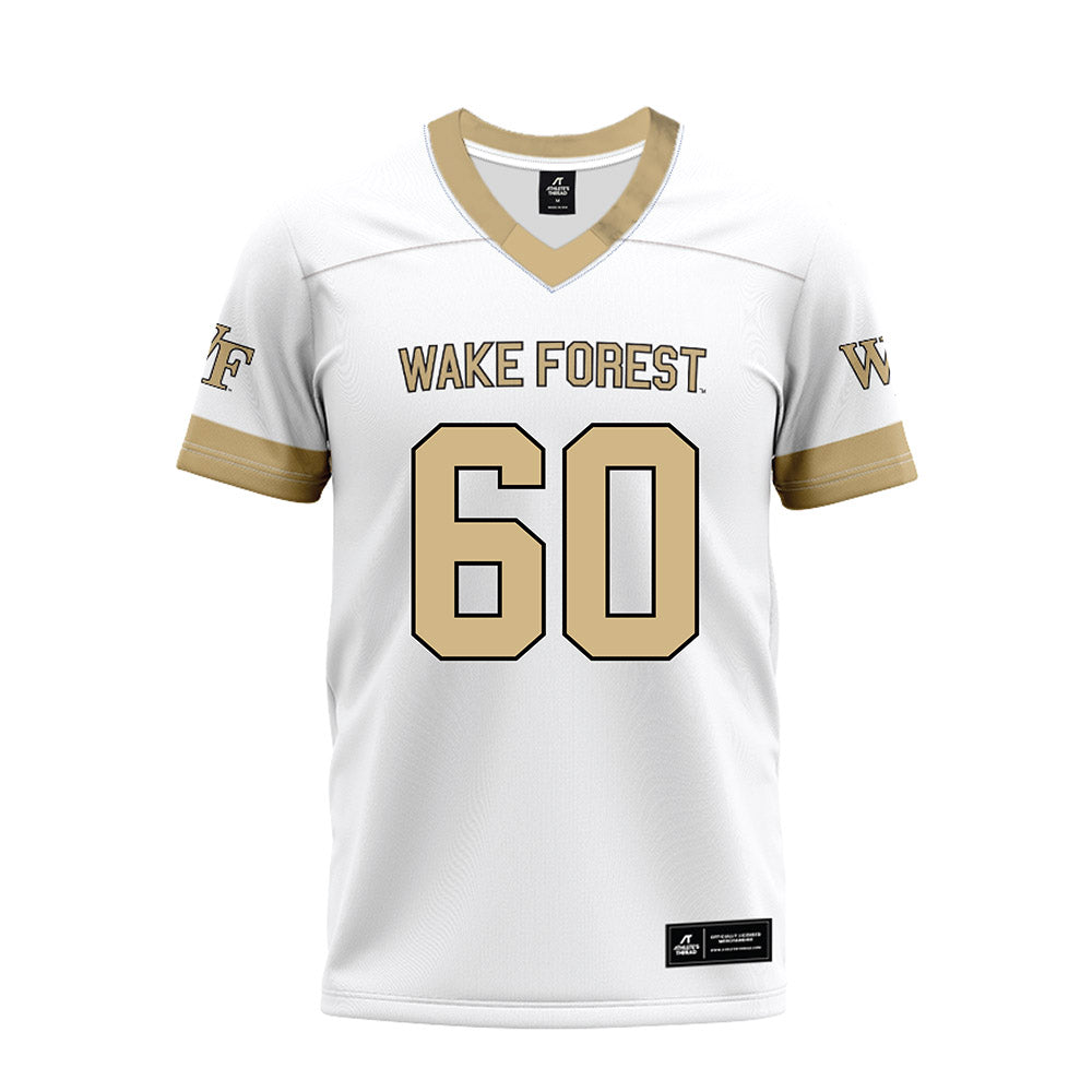 Wake Forest - NCAA Football : Will Saba - White Premium Football Jersey-0