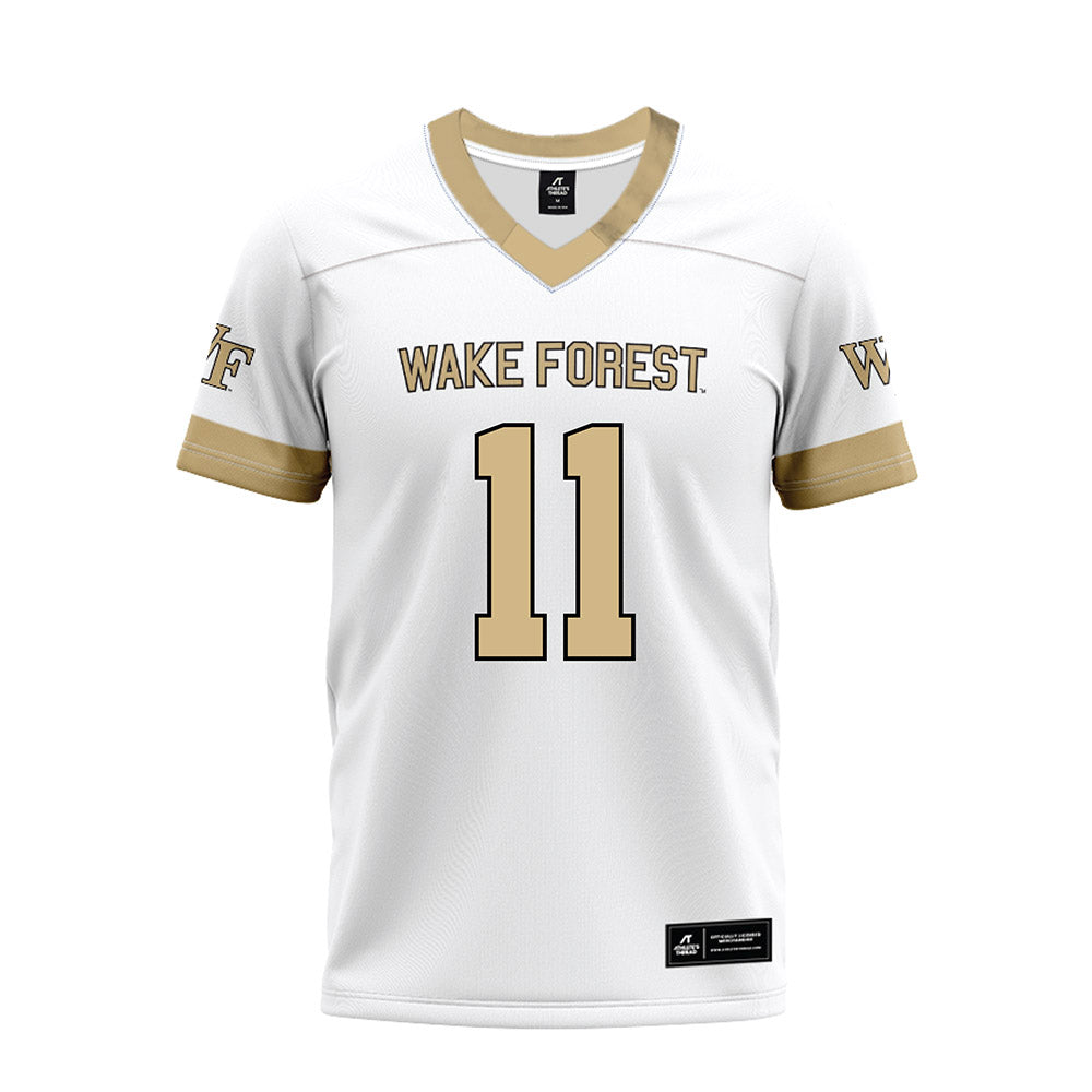 Wake Forest - NCAA Football : Ny Carr - White Premium Football Jersey-0