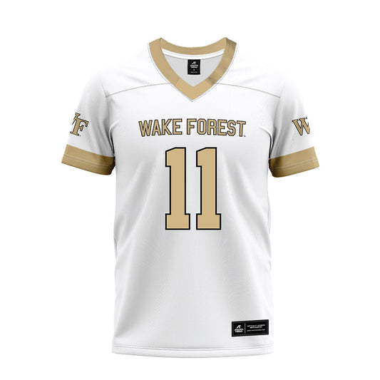 Wake Forest - NCAA Football : Ny Carr - White Premium Football Jersey-0