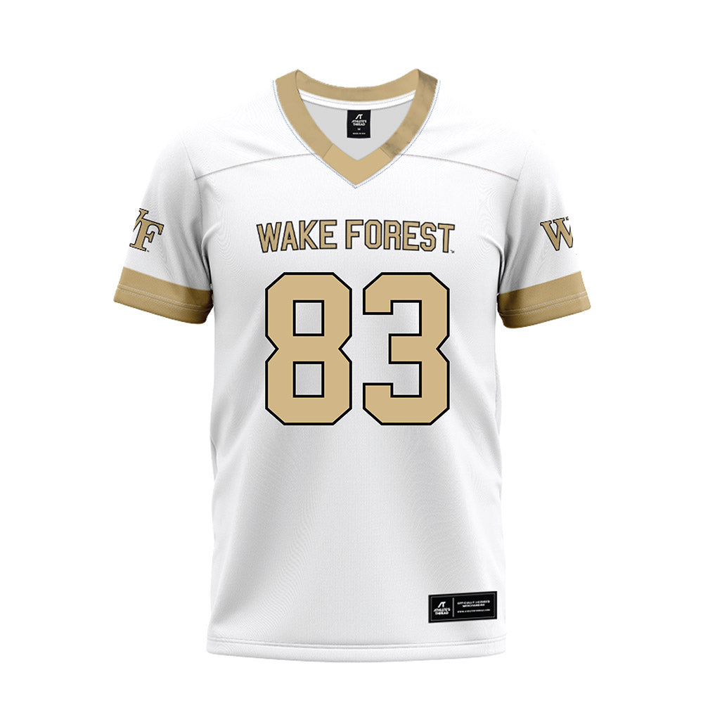Wake Forest - NCAA Football : Kobe Adeleke-Hokes - White Premium Football Jersey-0