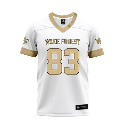 Wake Forest - NCAA Football : Kobe Adeleke-Hokes - White Premium Football Jersey-0