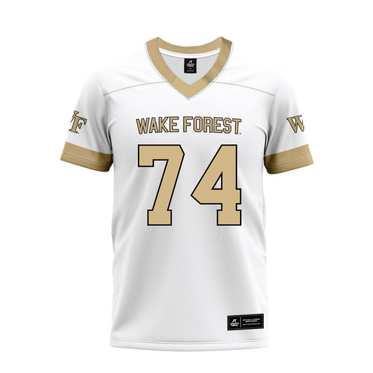 Wake Forest - NCAA Football : John Ohnegian - White Premium Football Jersey-0