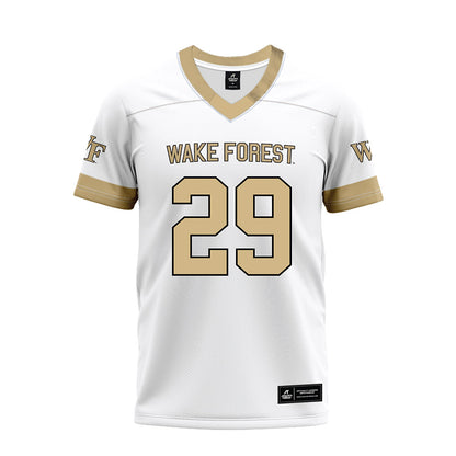 Wake Forest - NCAA Football : Jake Ryan - White Premium Football Jersey-0