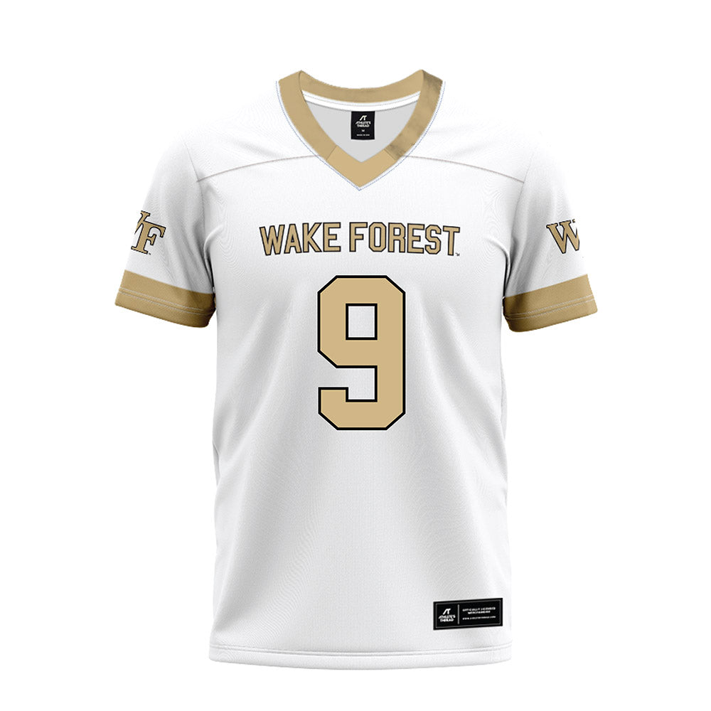 Wake Forest - NCAA Football : Chase Tyler - White Premium Football Jersey-0