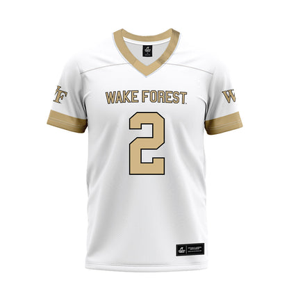 Wake Forest - NCAA Football : Brian Blades II - White Premium Football Jersey-0