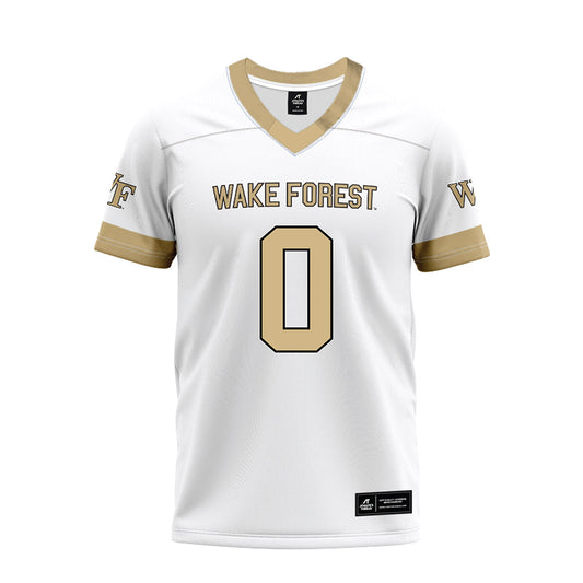 Wake Forest - NCAA Football : Brady Shust - White Premium Football Jersey-0