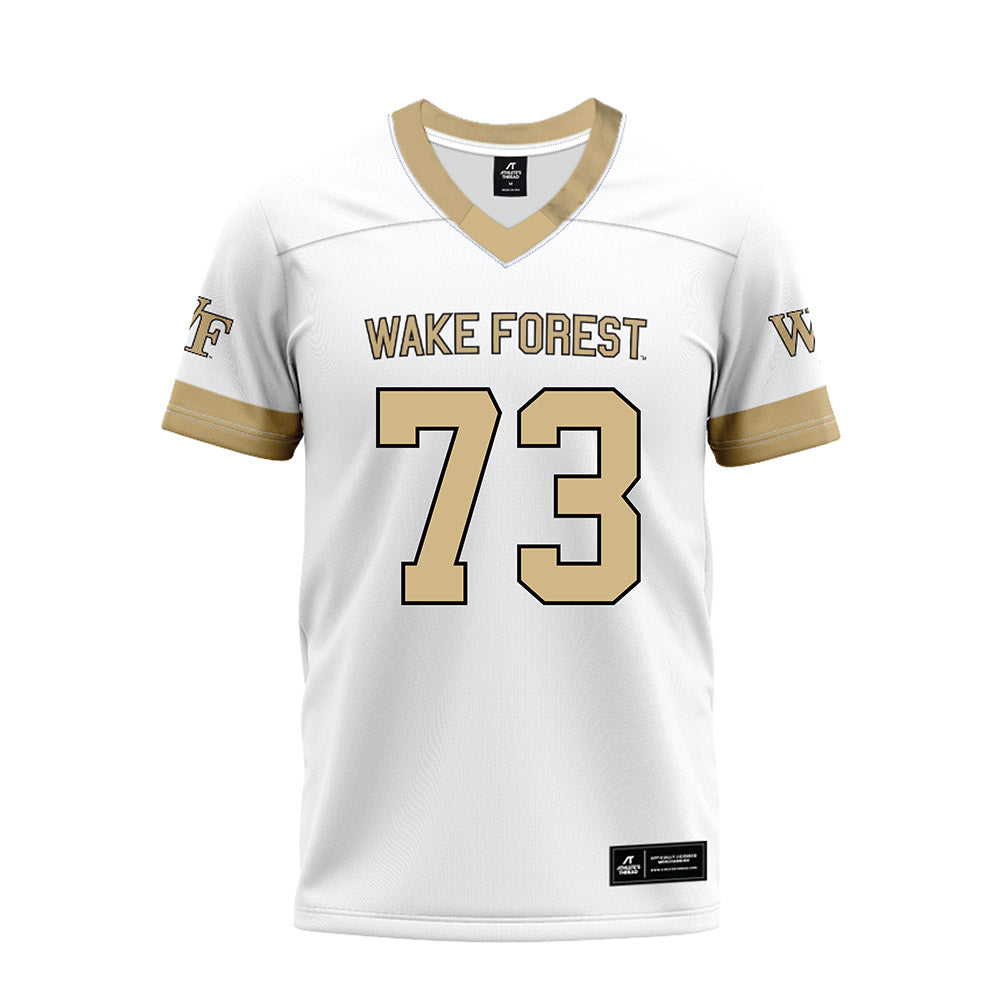 Wake Forest - NCAA Football : George Steih - White Premium Football Jersey-0