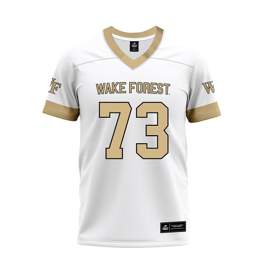Wake Forest - NCAA Football : George Steih - White Premium Football Jersey-0