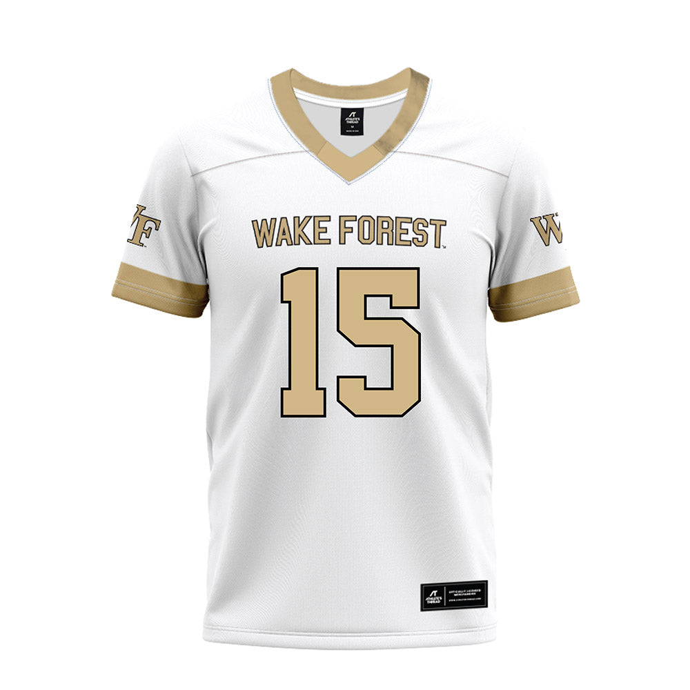 Wake Forest - NCAA Football : Antonio Meeks - White Premium Football Jersey-0