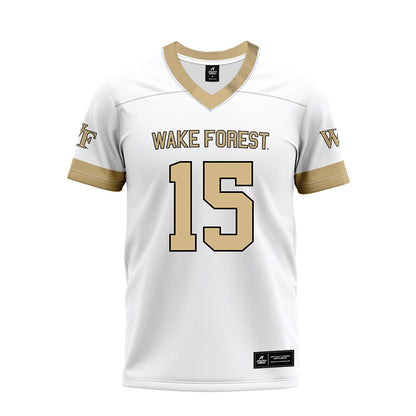 Wake Forest - NCAA Football : Antonio Meeks - White Premium Football Jersey-0