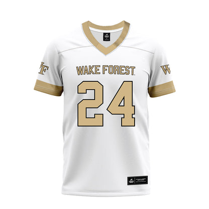 Wake Forest - NCAA Football : Micah Bright - White Premium Football Jersey-0