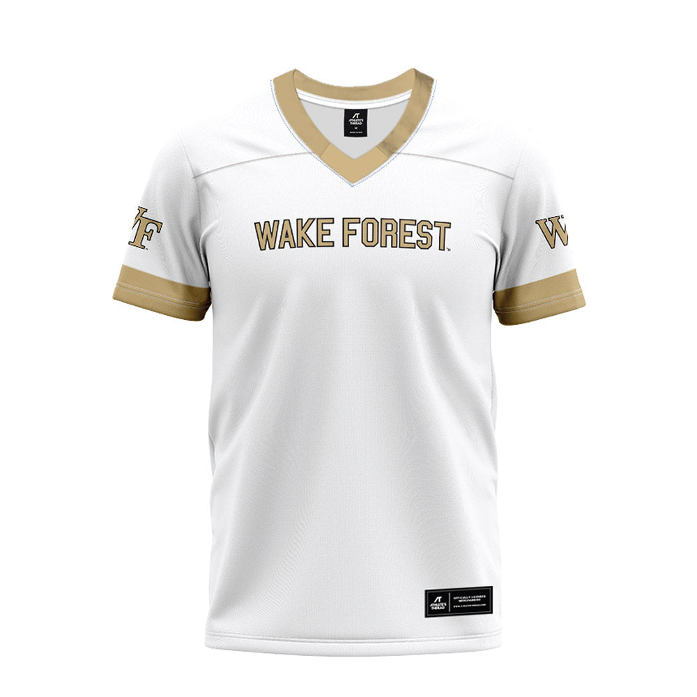 Wake Forest - NCAA Football : Dylan Durbin - White Premium Football Jersey-0