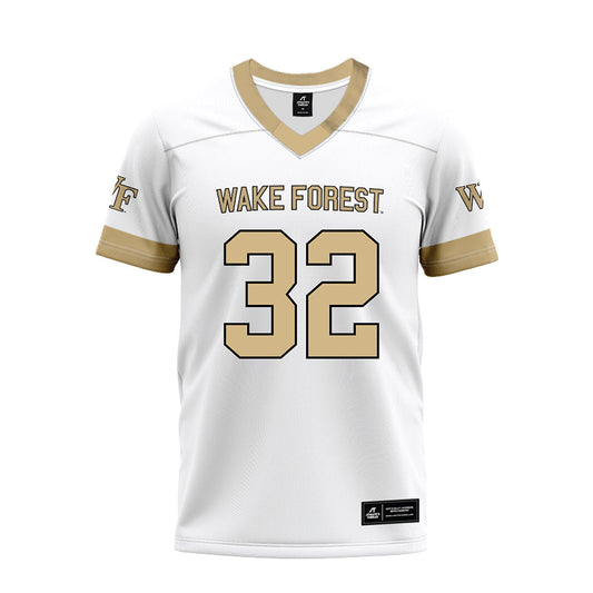 Wake Forest - NCAA Football : Joel Lowenberg - White Premium Football Jersey-0