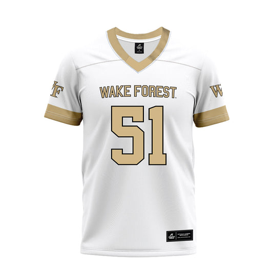 Wake Forest - NCAA Football : Devin McRae - White Premium Football Jersey-0
