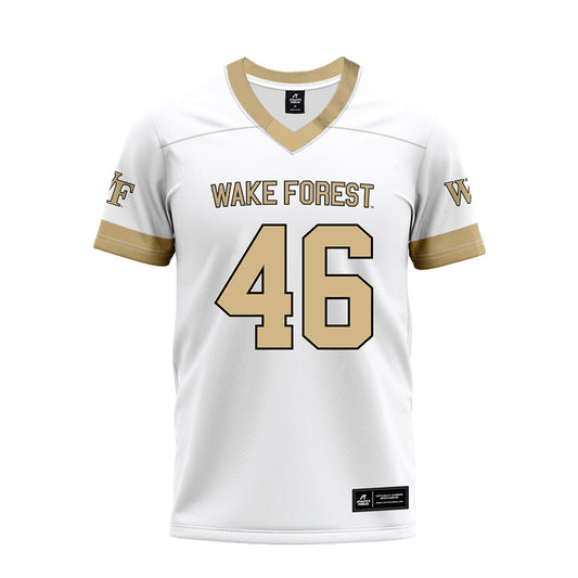 Wake Forest - NCAA Football : Deuce Dyce - White Premium Football Jersey-0