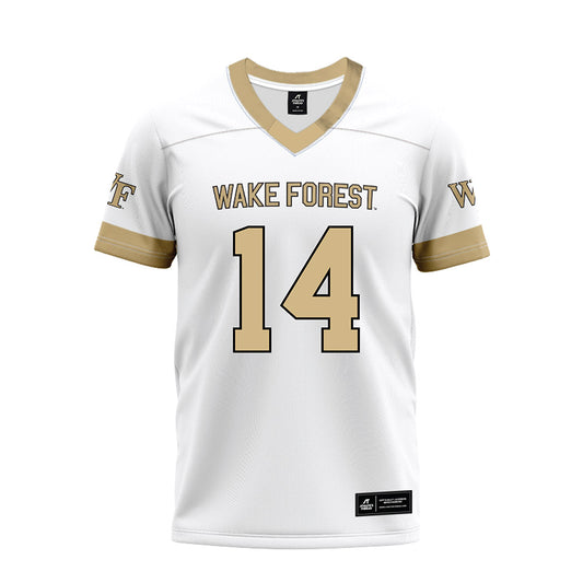 Wake Forest - NCAA Football : Tyler Walton - White Premium Football Jersey-0