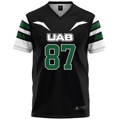 UAB - NCAA Football : Sean Persson - Black Premium Football Jersey-0