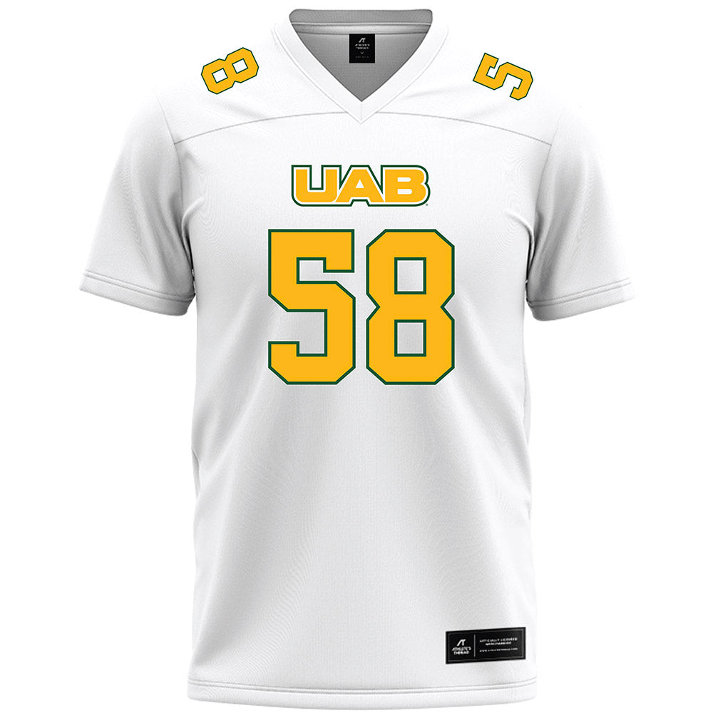 UAB - NCAA Football : Ryan Gunter - White Premium Football Jersey-0