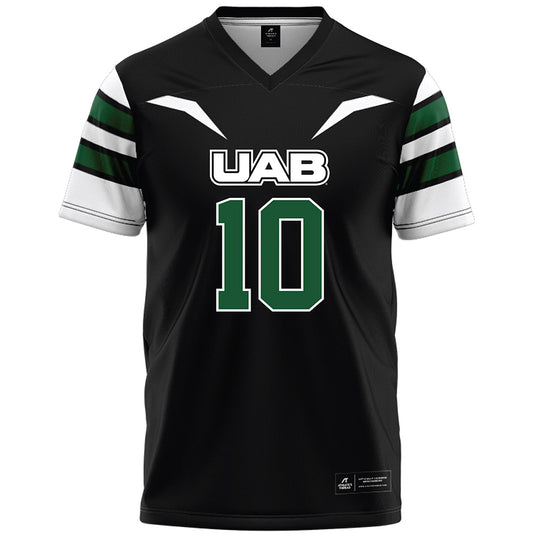 UAB - NCAA Football : Terrell McDonald - Black Premium Football Jersey-0