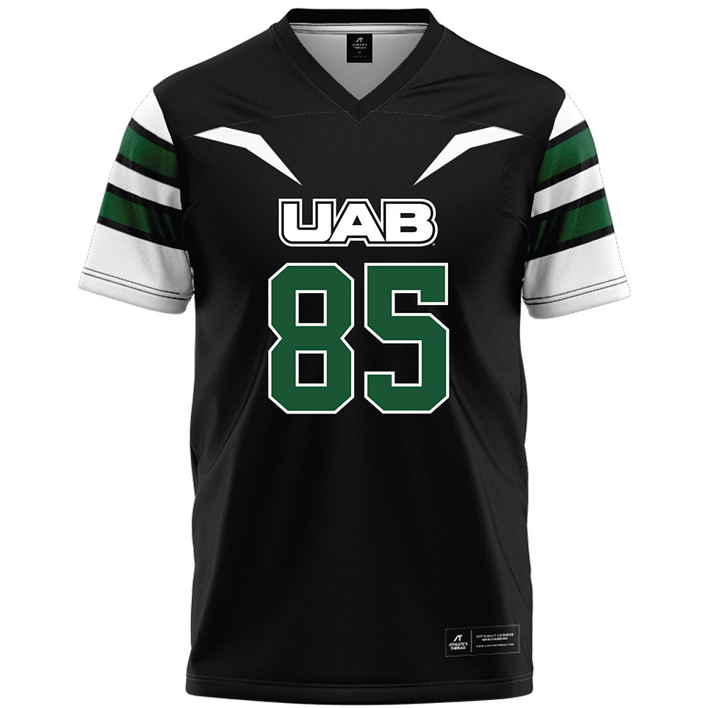 UAB - NCAA Football : Clay Smelley - Black Premium Football Jersey-0