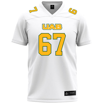 UAB - NCAA Football : Wes Wiggins - White Premium Football Jersey-0