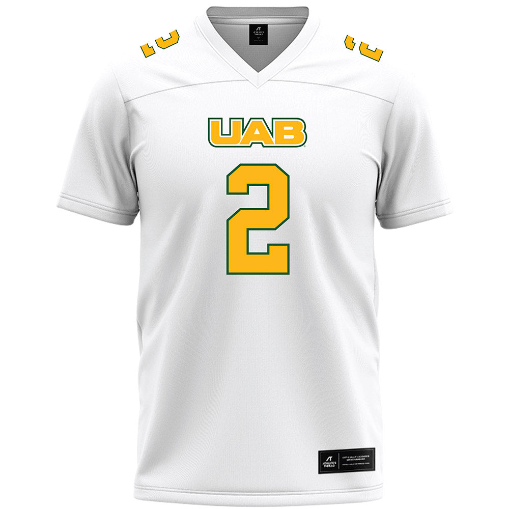 UAB - NCAA Football : Roderick Robinson - White Premium Football Jersey-0