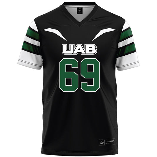 UAB - NCAA Football : Kade Martin - Black Premium Football Jersey-0