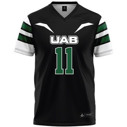 UAB - NCAA Football : Adrian Posse - Black Premium Football Jersey-0