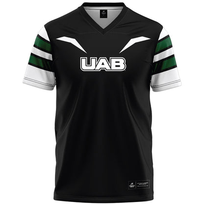 UAB - NCAA Football : Braden Teague - Black Premium Football Jersey-0