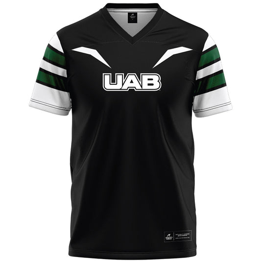 UAB - NCAA Football : Braden Teague - Black Premium Football Jersey-0