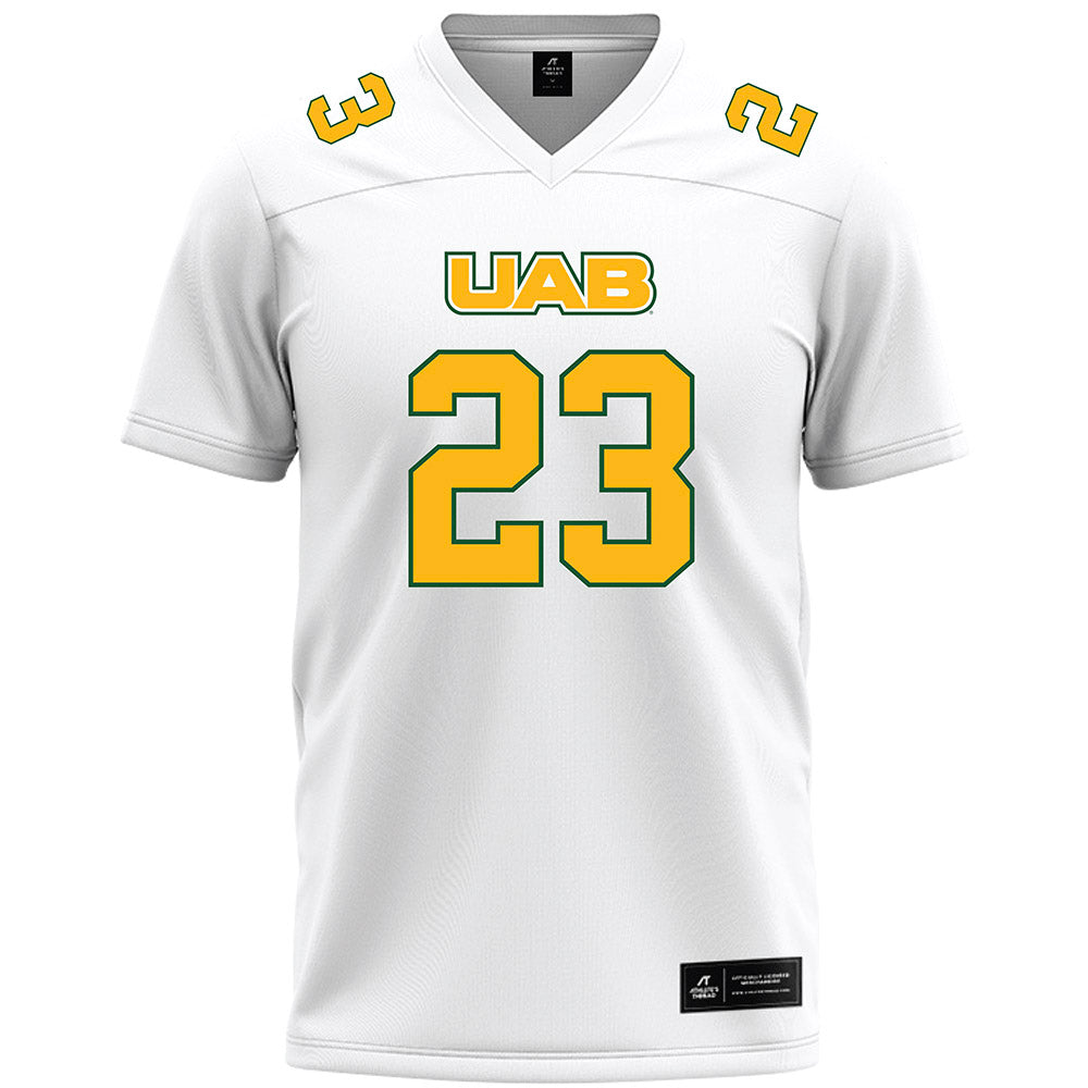 UAB - NCAA Football : Ricky Lee III - White Premium Football Jersey-0