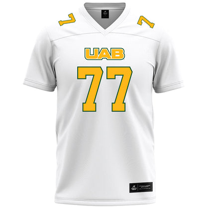 UAB - NCAA Football : Logan Moore - White Premium Football Jersey-0