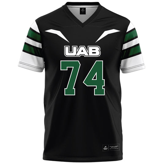 UAB - NCAA Football : Barry Walker - Black Premium Football Jersey-0