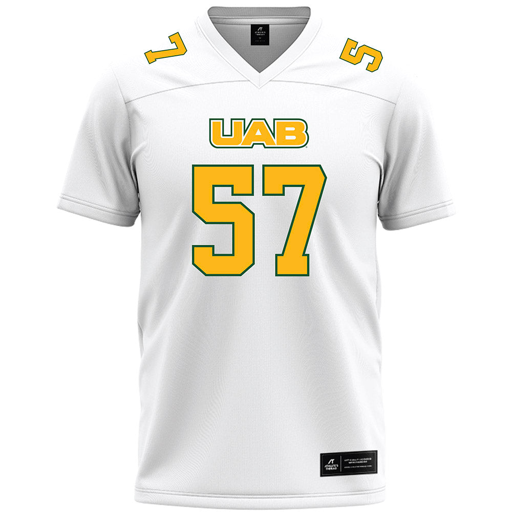 UAB - NCAA Football : Aidan Platt - White Premium Football Jersey-0