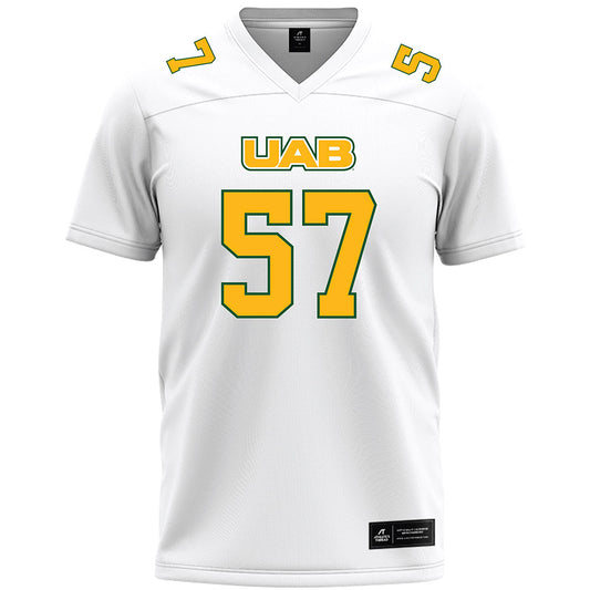 UAB - NCAA Football : Aidan Platt - White Premium Football Jersey-0