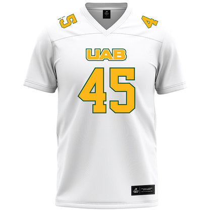 UAB - NCAA Football : Fred Owens - White Premium Football Jersey-0