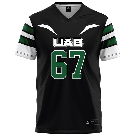 UAB - NCAA Football : Wes Wiggins - Black Premium Football Jersey-0