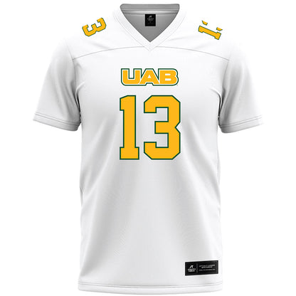 UAB - NCAA Football : Cd Gill - White Premium Football Jersey-0