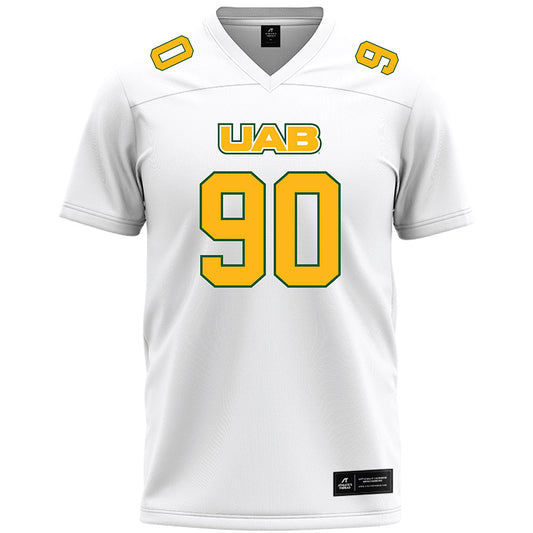 UAB - NCAA Football : Christopher Spencer - White Premium Football Jersey-0
