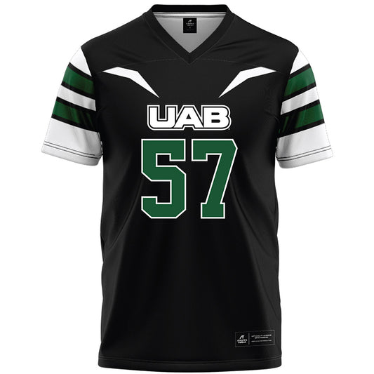 UAB - NCAA Football : Aidan Platt - Black Premium Football Jersey-0