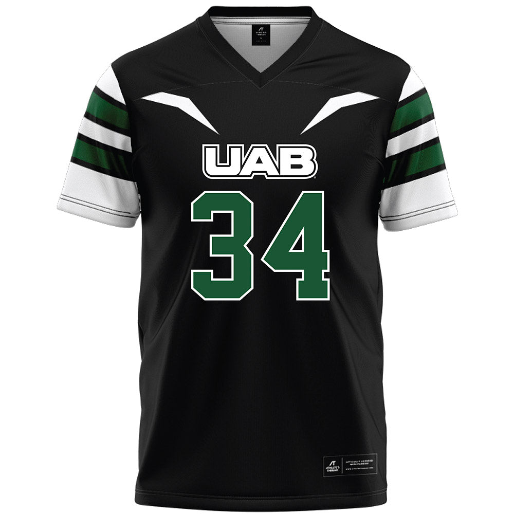 UAB - NCAA Football : Jonathan Allen - Black Premium Football Jersey-0