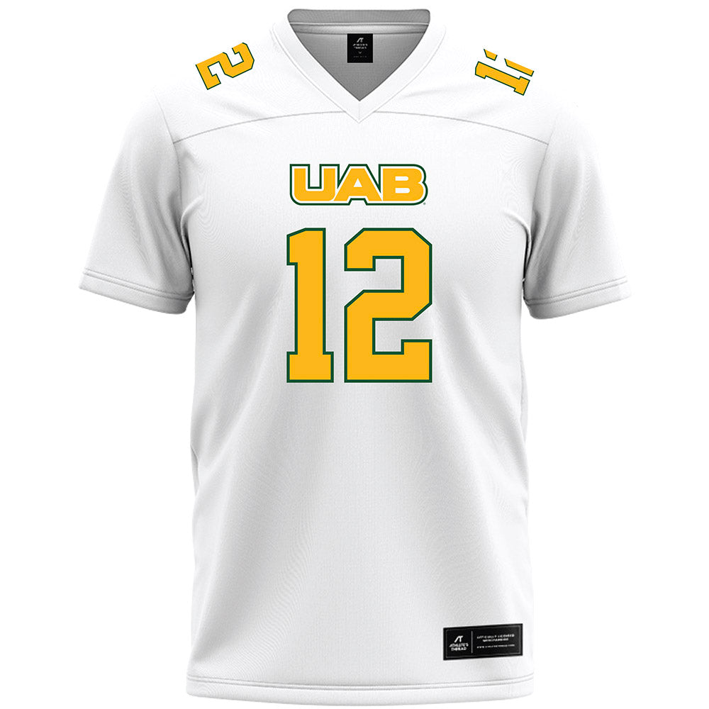 UAB - NCAA Football : Jaylen Elder - White Premium Football Jersey-0