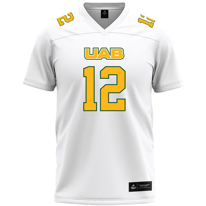 UAB - NCAA Football : Jaylen Elder - White Premium Football Jersey-0