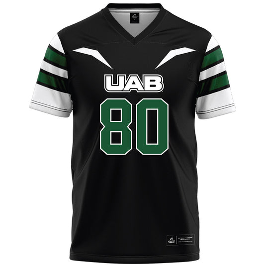 UAB - NCAA Football : Malik Muhammad - Black Premium Football Jersey-0