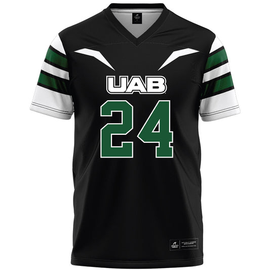 UAB - NCAA Football : Gage Messick - Black Premium Football Jersey-0