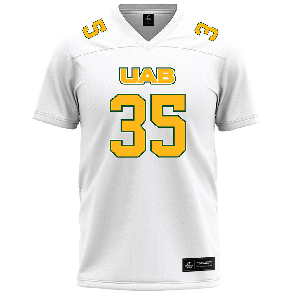 UAB - NCAA Football : Owen Simpson - White Premium Football Jersey-0