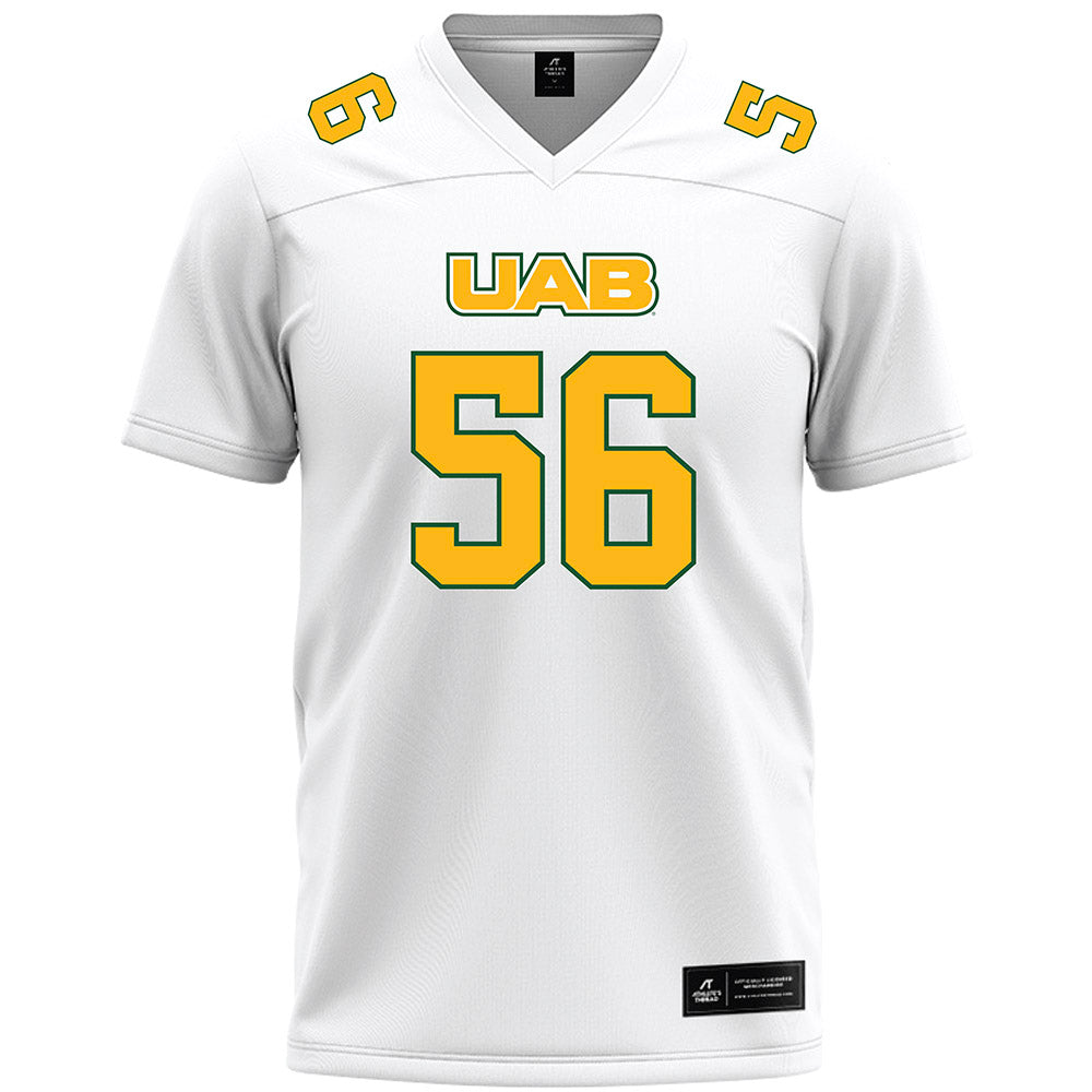 UAB - NCAA Football : Myles Cook - White Premium Football Jersey-0